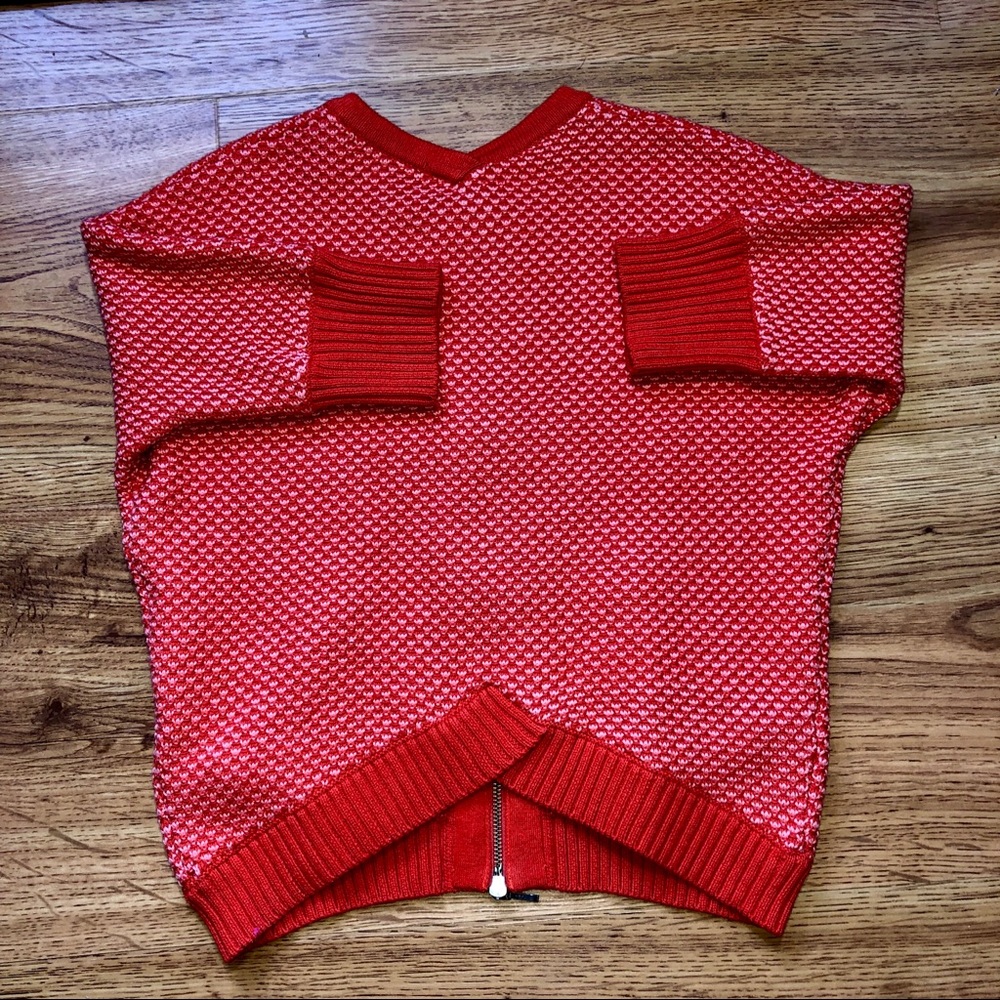 CAbi Cocoon Orange Pink Sweater Cardigan XS - Picture 5 of 7
